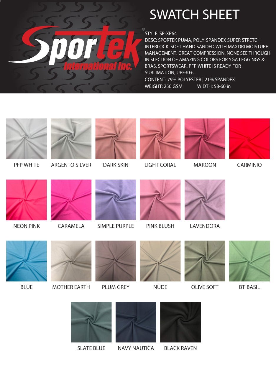 Poly Spandex Interlock MaxDri Moisture Management