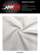 Double Brushed Jersey White Performance Fabric