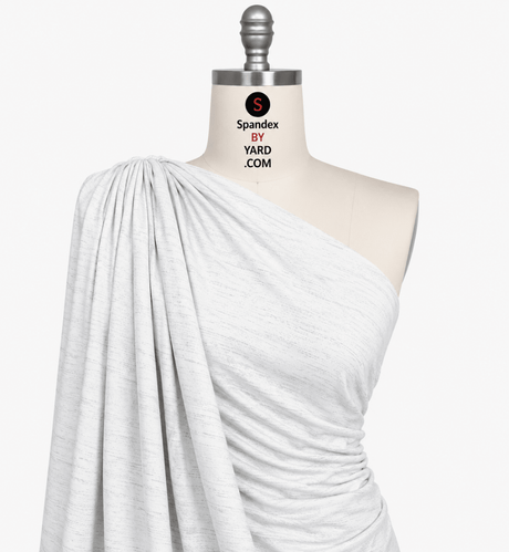 Foil Spandex Cloud Heavy Poly-Spandex Jersey