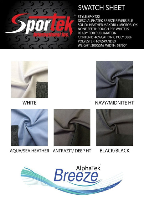 Performance Spandex Reversible Solid Heather