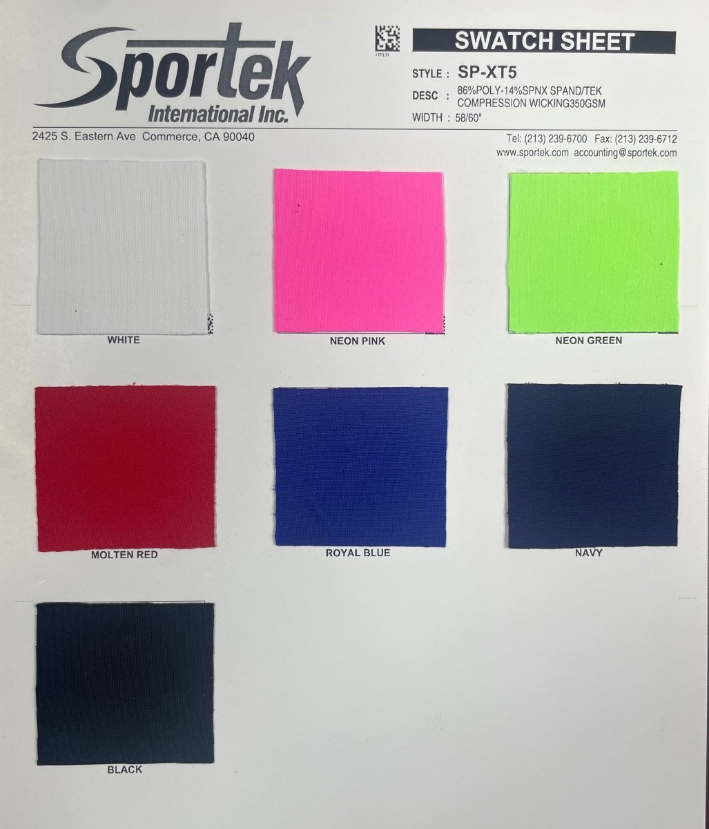 Compression Spandex Moisture Wicking Fabric