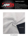 Interlock Nylon Poly Spandex White Compression Activewear