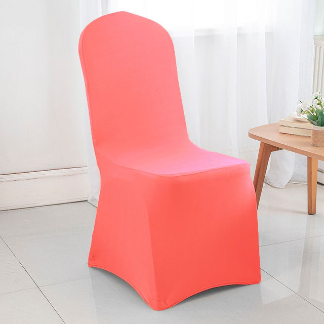 Spandex Banquet Chair Cover Coral