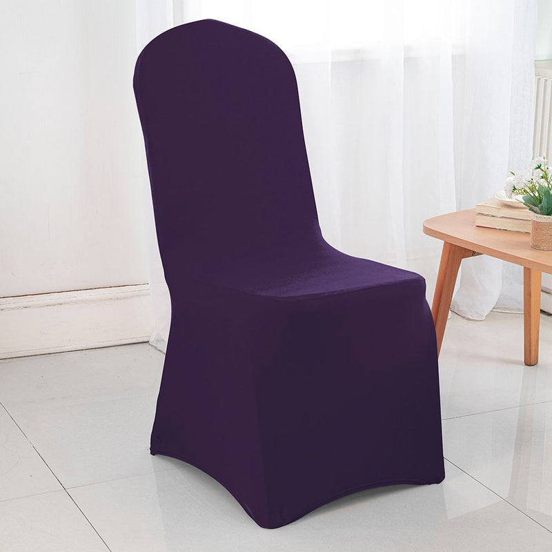 Spandex Banquet Chair Cover Eggplant