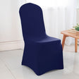 Spandex Banquet Chair Cover Navy Blue