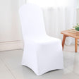 Economy Spandex Banquet Chair Cover White