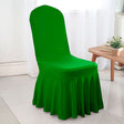 Spandex Banquet Skirt Chair Cover Emerald Green