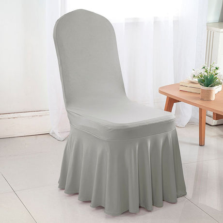 Spandex Chair Cover Silver