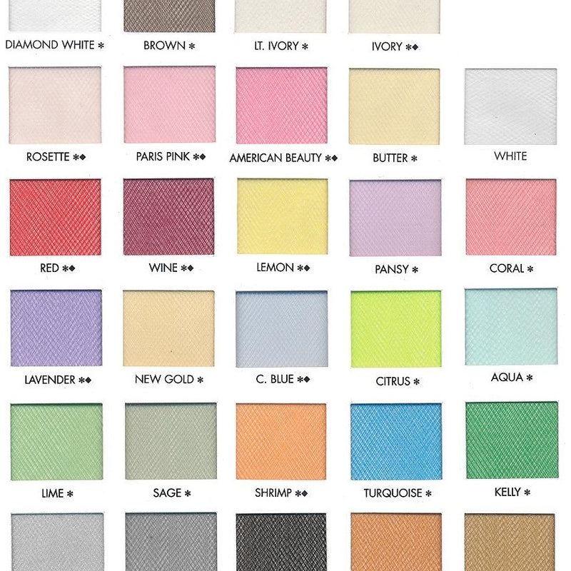 Sparkle Illusion Nylon Tulle Fabric - Sheer Sparkle, Multiple Colors, Folded On Board (1 Yard)