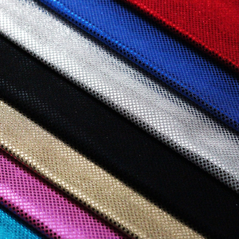 Sparkle Tone Nylon Spandex Fabric - Assorted Colors, Solid Hologram, 58/60" Width (1 Yard)