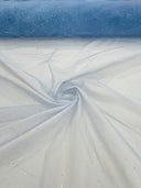 Sparkle Glitter Tulle Mesh Fabric - Iridescent Sparkle, 58" Width (1 Yard)