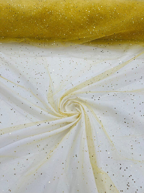 Sparkle Glitter Tulle Mesh Fabric - Iridescent Sparkle, 58" Width (1 Yard)