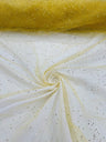 Sparkle Glitter Tulle Mesh Fabric - Iridescent Sparkle, 58" Width (1 Yard)