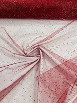 Sparkle Glitter Tulle Mesh Fabric - Iridescent Sparkle, 58" Width (1 Yard)
