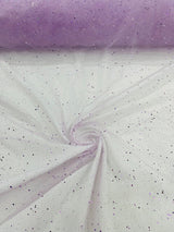 Sparkle Glitter Tulle Mesh Fabric - Iridescent Sparkle, 58" Width (1 Yard)