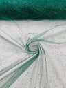 Sparkle Glitter Tulle Mesh Fabric - Iridescent Sparkle, 58" Width (1 Yard)