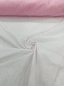 Sparkle Glitter Tulle Mesh Fabric - Iridescent Sparkle, 58" Width (1 Yard)