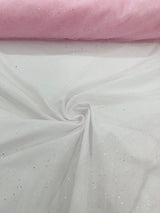 Sparkle Glitter Tulle Mesh Fabric - Iridescent Sparkle, 58" Width (1 Yard)