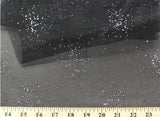 Sparkle Organza Polyester Fabric - Glitter Beads, Sheer, 58" Width (1 Yard)