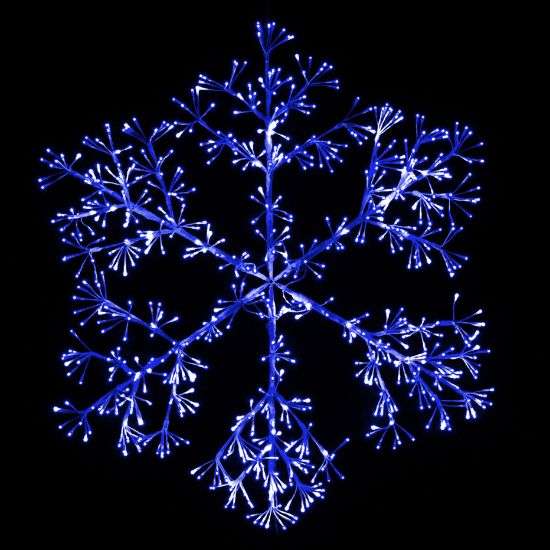 48" Sparkler Snowflake LED RGBWW