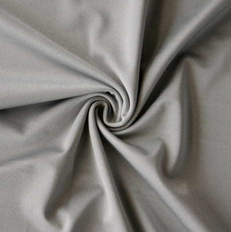 Silver Nylon Spandex Tricot Swim Knit