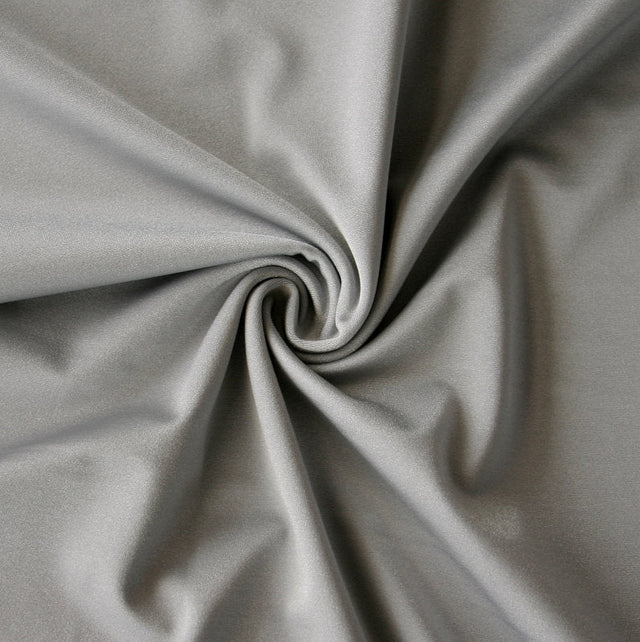 Silver Nylon Spandex Tricot Swim Knit