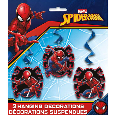 Spider-Man Hanging Swirls 3-Pack