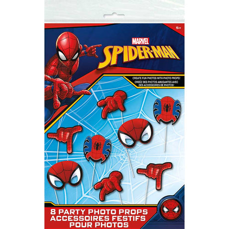 Spider-Man Photo Booth Props 8 Pack