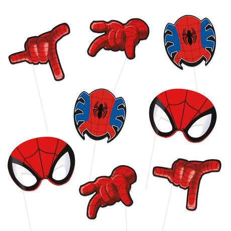 Spider-Man Photo Booth Props 8 Pack