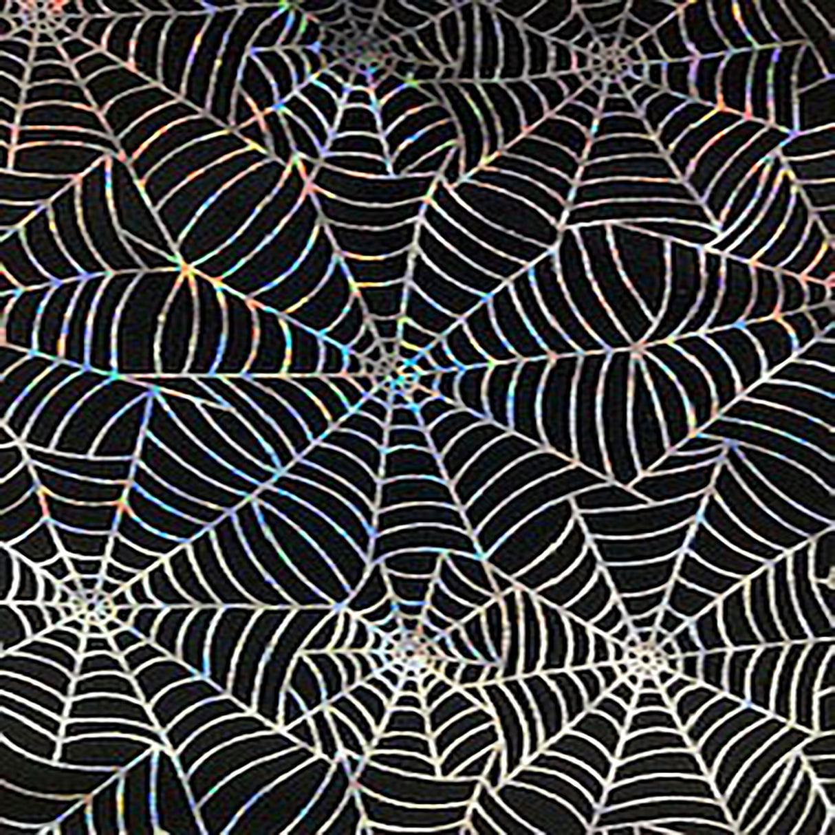 Polyester Spandex Spider Web Hologram Fabric