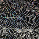 Polyester Spandex Spider Web Hologram Fabric