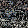 Polyester Spandex Spider Web Hologram Fabric