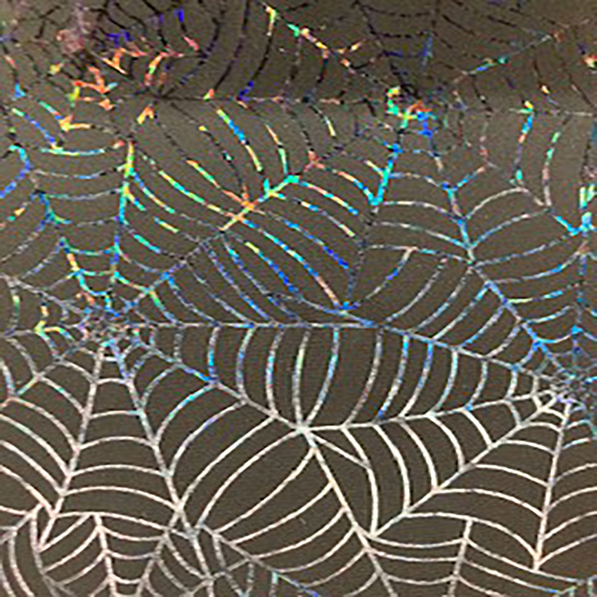 Polyester Spandex Spider Web Hologram Fabric