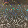 Polyester Spandex Spider Web Hologram Fabric