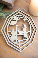 6 Inch Spinning Nativity Ornament