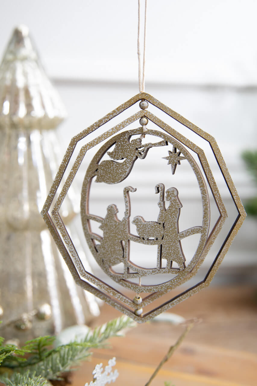 6" Spinning Nativity Ornament