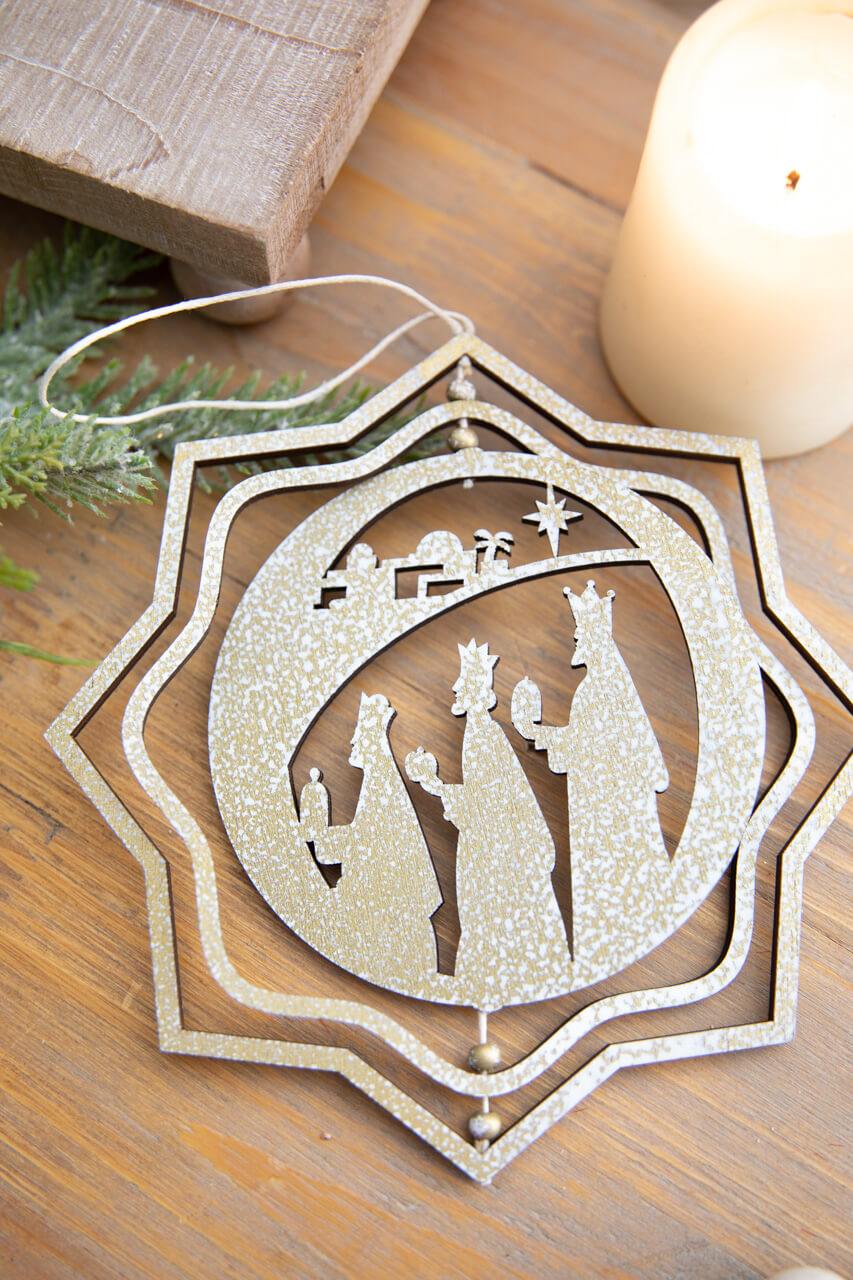 6" Spinning Nativity Ornament