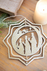 6" Spinning Nativity Ornament