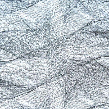 Swim Knit Nylon Spandex Spirograph Print