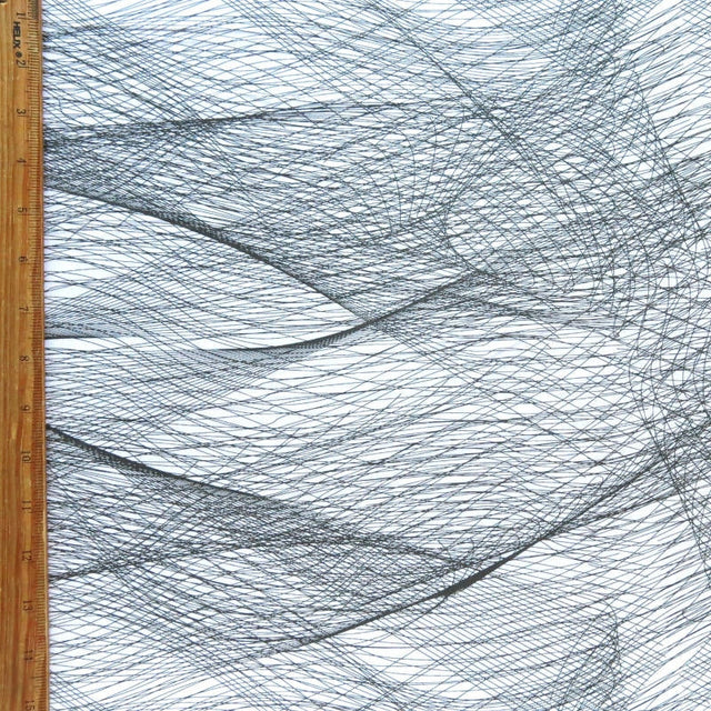 Swim Knit Nylon Spandex Spirograph Print