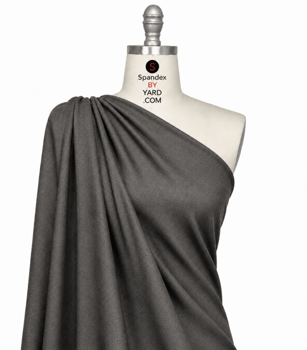 Cotton Single Jersey Charcoal Fabric