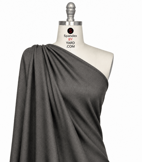 Cotton Single Jersey Charcoal Fabric