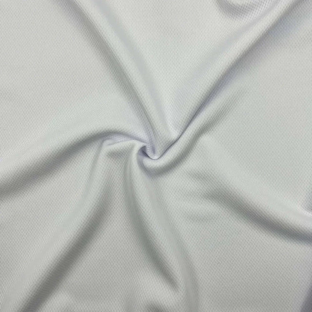 Birds-Eye Mesh Heavyweight White Performance Mesh