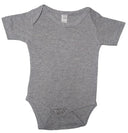 Lucky Friends 701 100 Percent Cotton Fabric - Sport Grey, Short Sleeve Baby Onesie, Snap Buttons (5 Sizes)