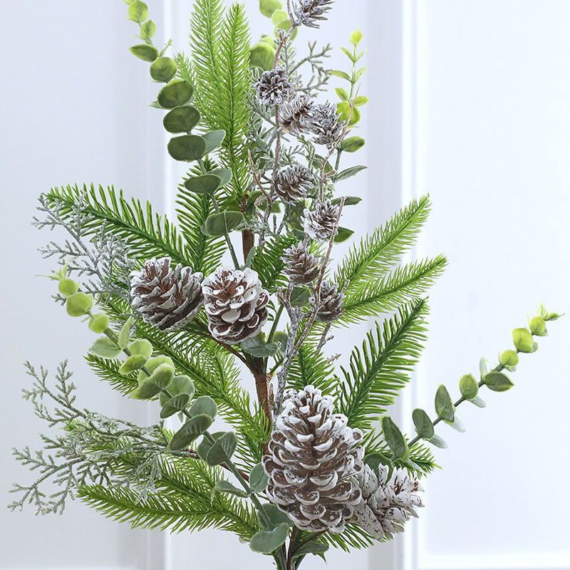 32” Eucalyptus Cone Cedar Spray