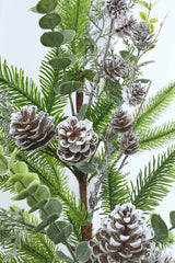32” Eucalyptus Cone Cedar Spray