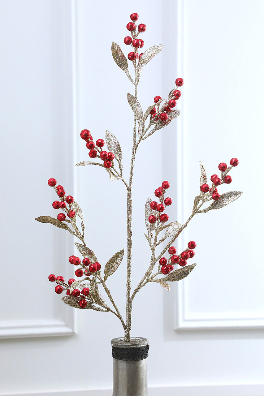32” Winter Berry Branch
