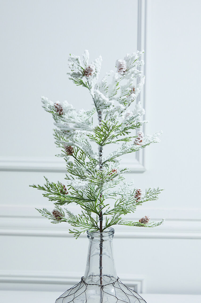 24” Snow Cedar Spray