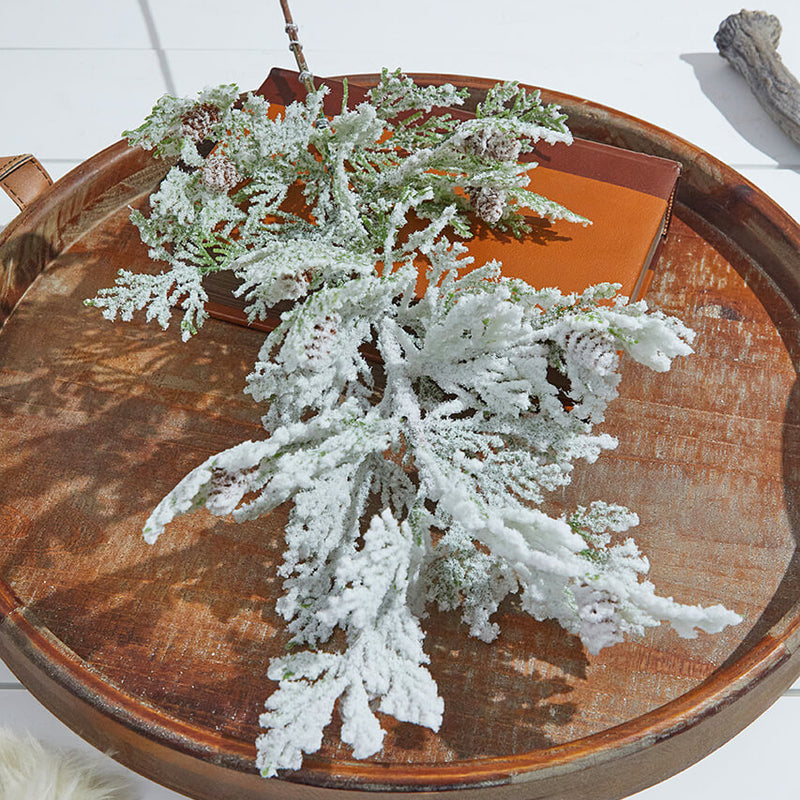 24” Snow Cedar Spray