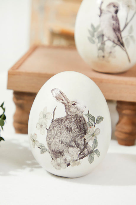 6" Standing Resin Egg - Set of 3